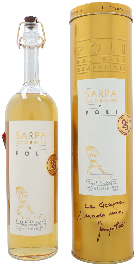 Poli Sarpa Oro Barrique 70cl Gedistilleerd + Giftbox