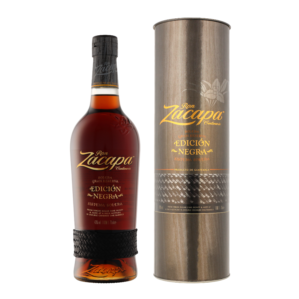 Zacapa Edicion Negra 70cl Rum Giftbox