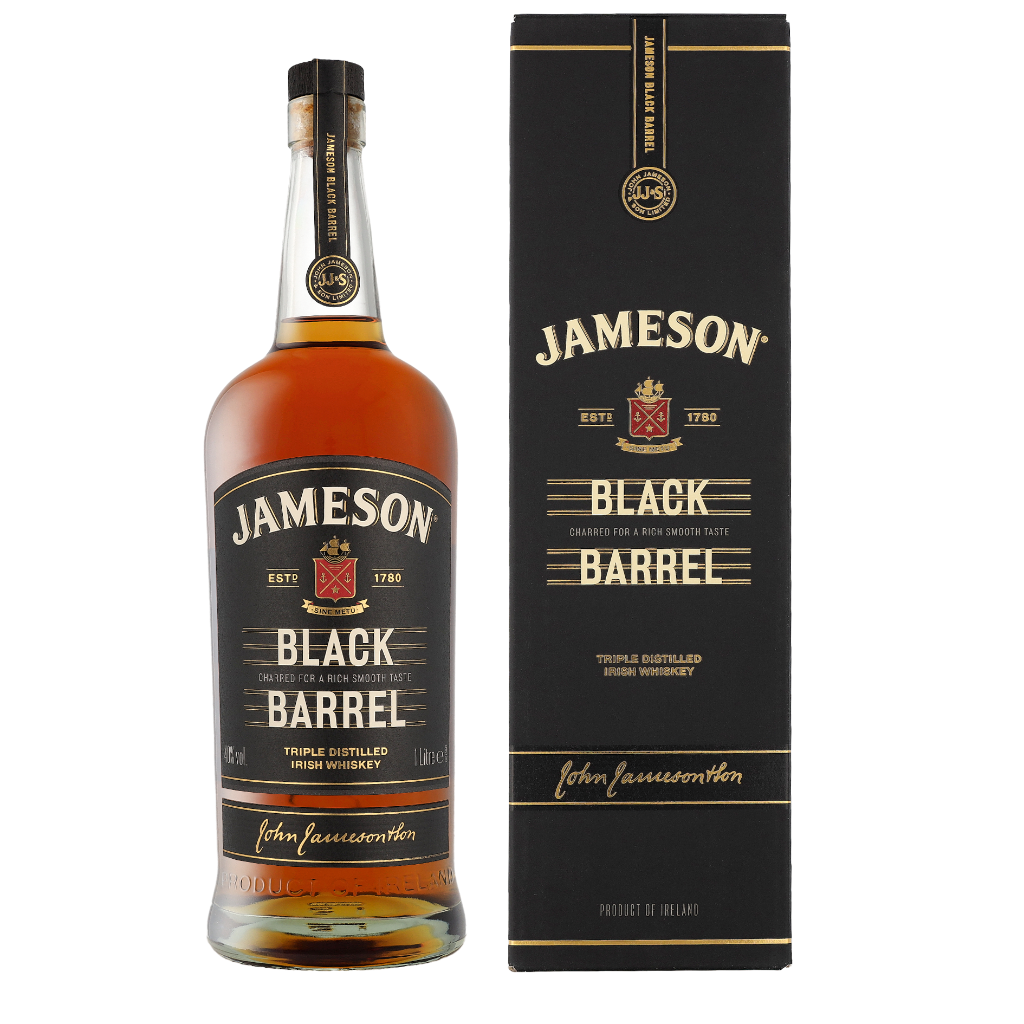Jameson Black Barrel 1ltr Whisky Giftbox