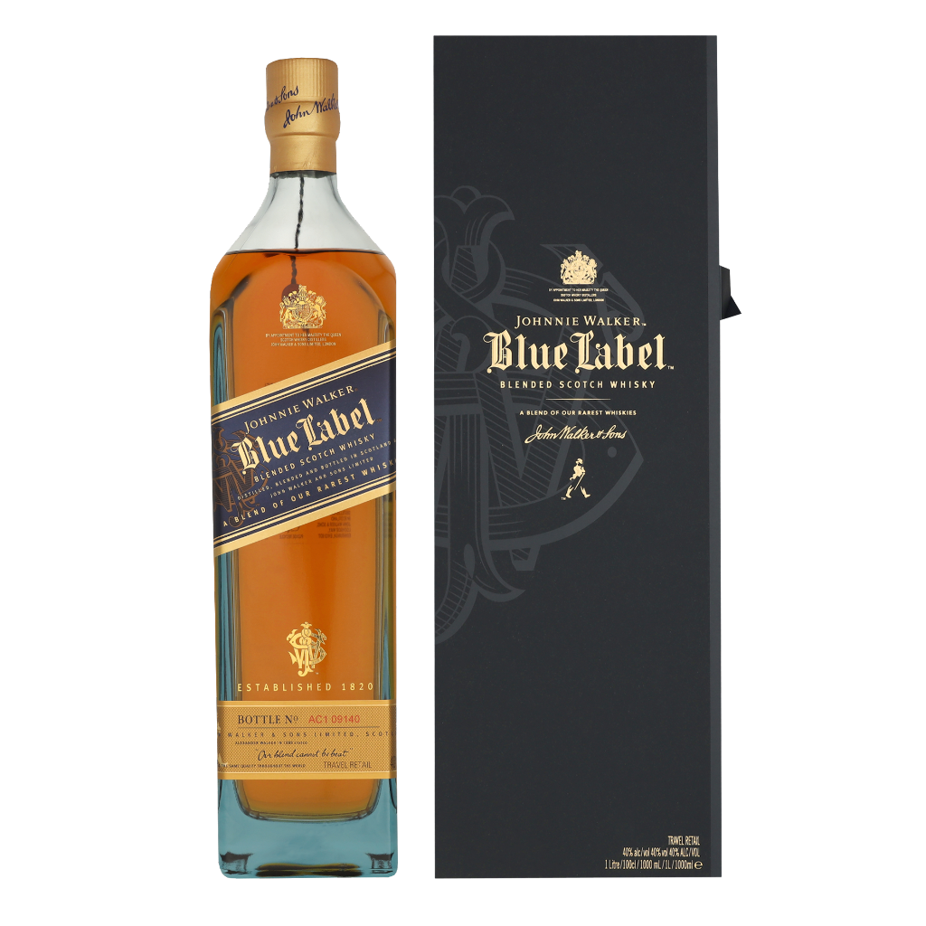 Johnnie Walker Blue Label 1ltr Whisky + Giftbox