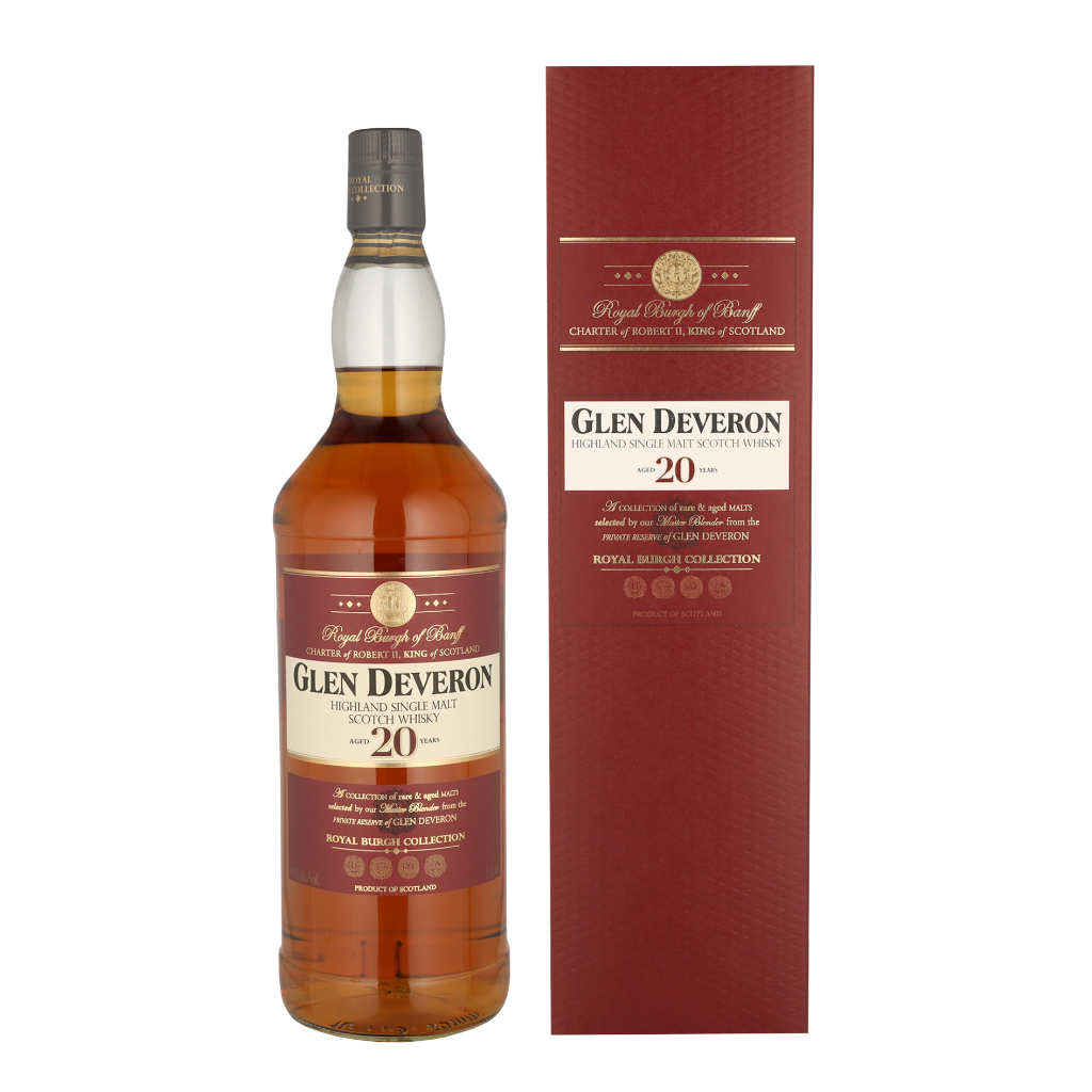 Glen Deveron 20 Years 1ltr Whisky + Giftbox