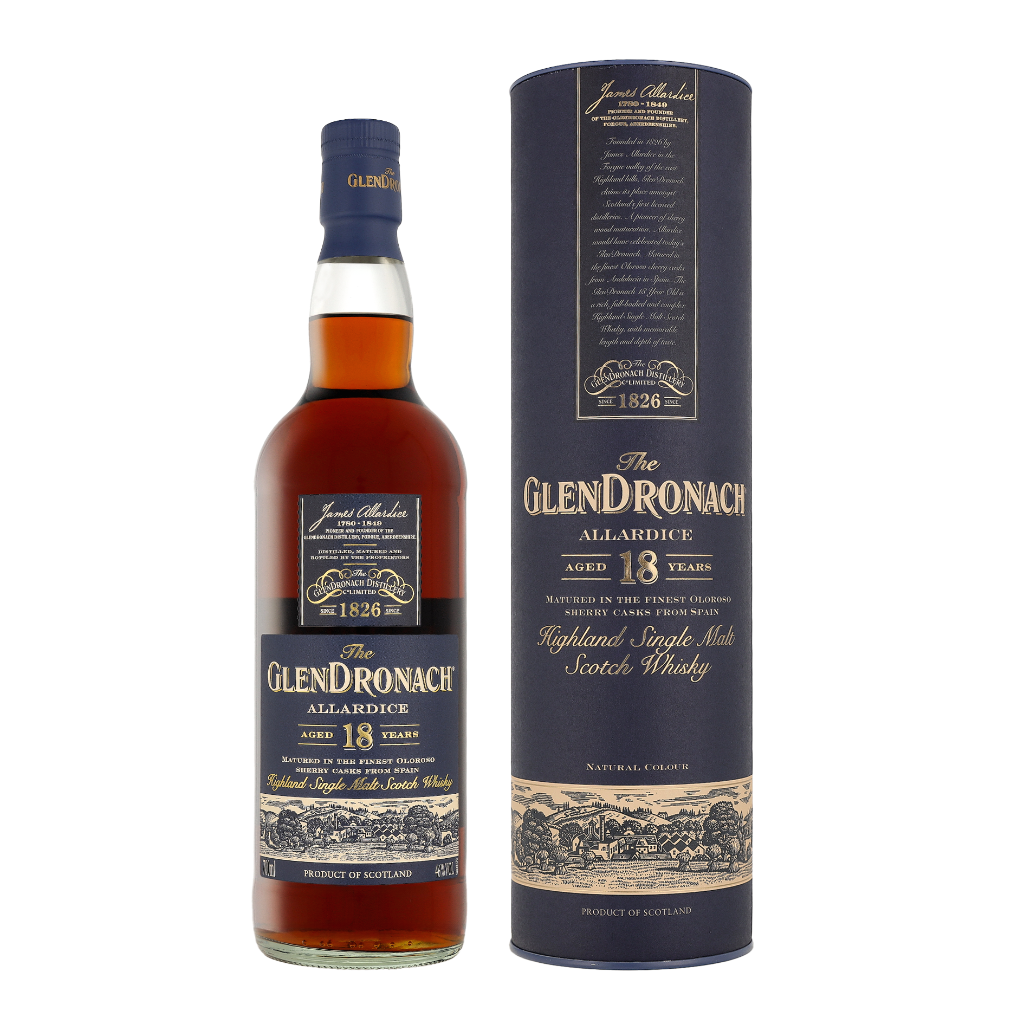 The Glendronach 18 Years Allardice 0.7 liter Whisky + Giftbox