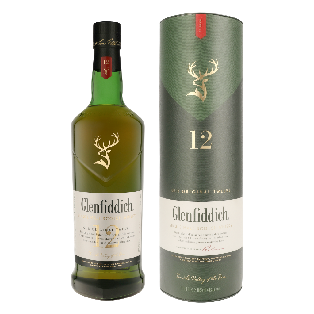 Glenfiddich 12 Years 1ltr Whisky Giftbox