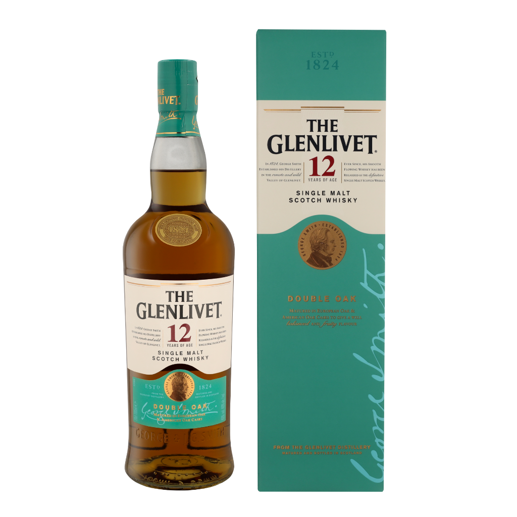 The Glenlivet 12 Years Double Oak 70cl Whisky + Giftbox