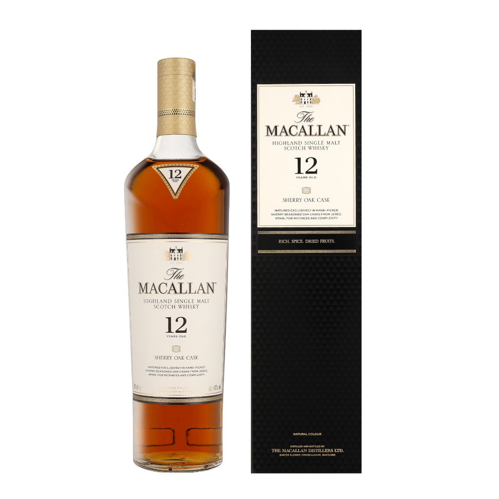 The Macallan 12 Years Sherry Oak 70cl Whisky Giftbox