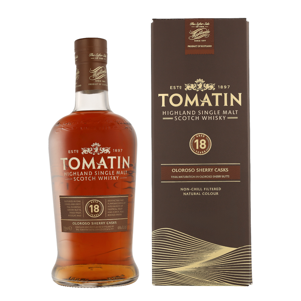 Tomatin 18 Years 70cl Whisky Giftbox