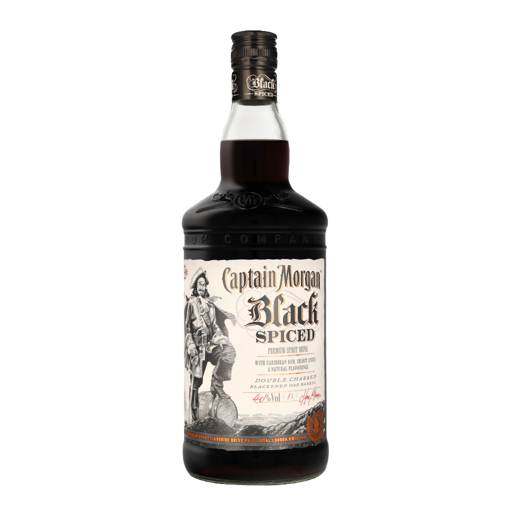 Captain Morgan Black Spiced 1ltr Rum