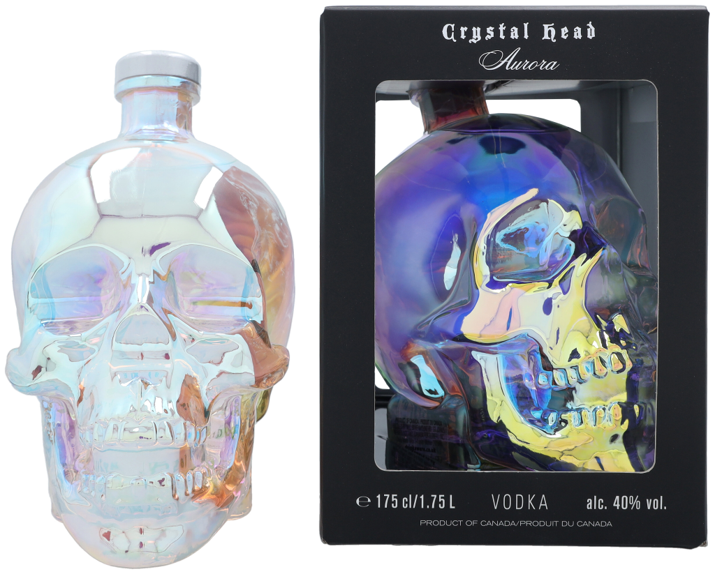 Crystal Head Aurora Limited Edition 1.75 liter Wodka + Giftbox