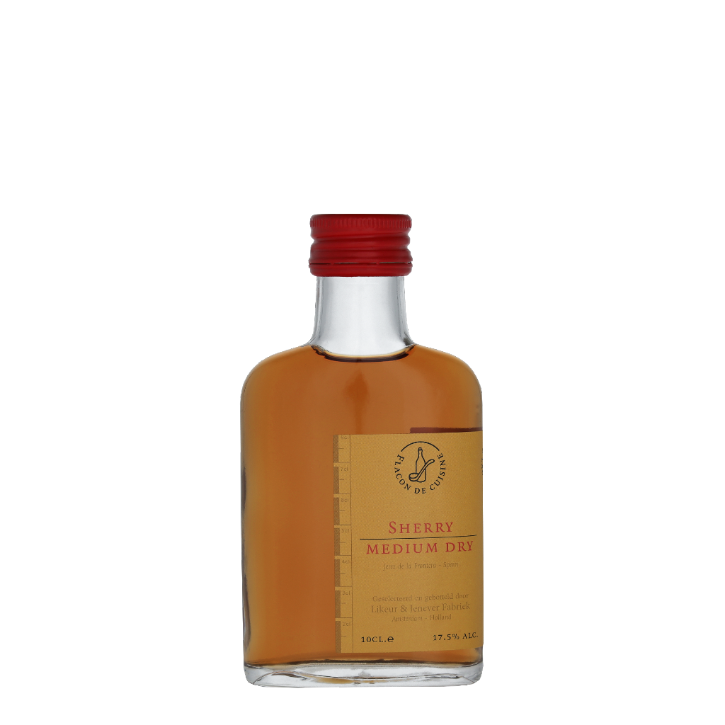 Flacon de Cuisine Sherry Medium Dry 10cl Wijn