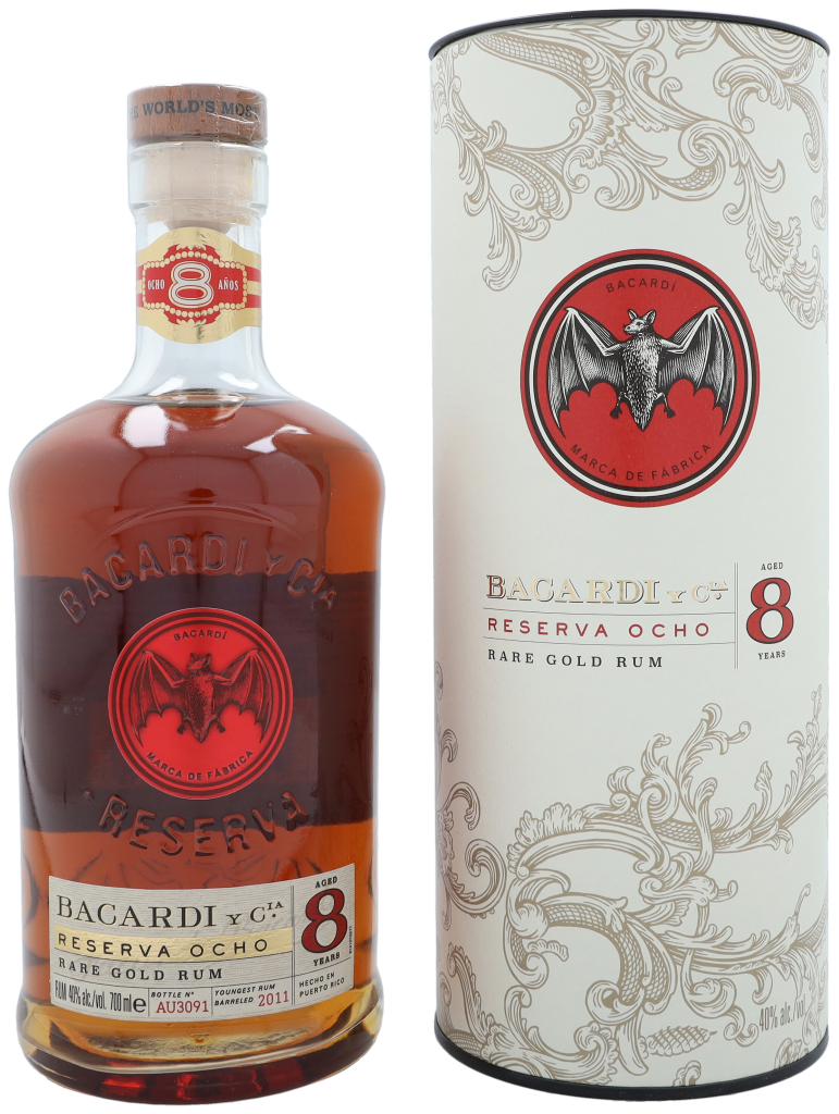 Bacardi 8 Years Reserva Ocho 70cl Rum + Giftbox