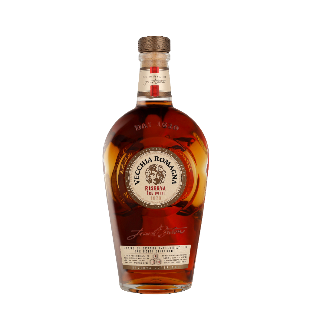 Vecchia Romagna Riserva Tre Botti 70cl Giftbox