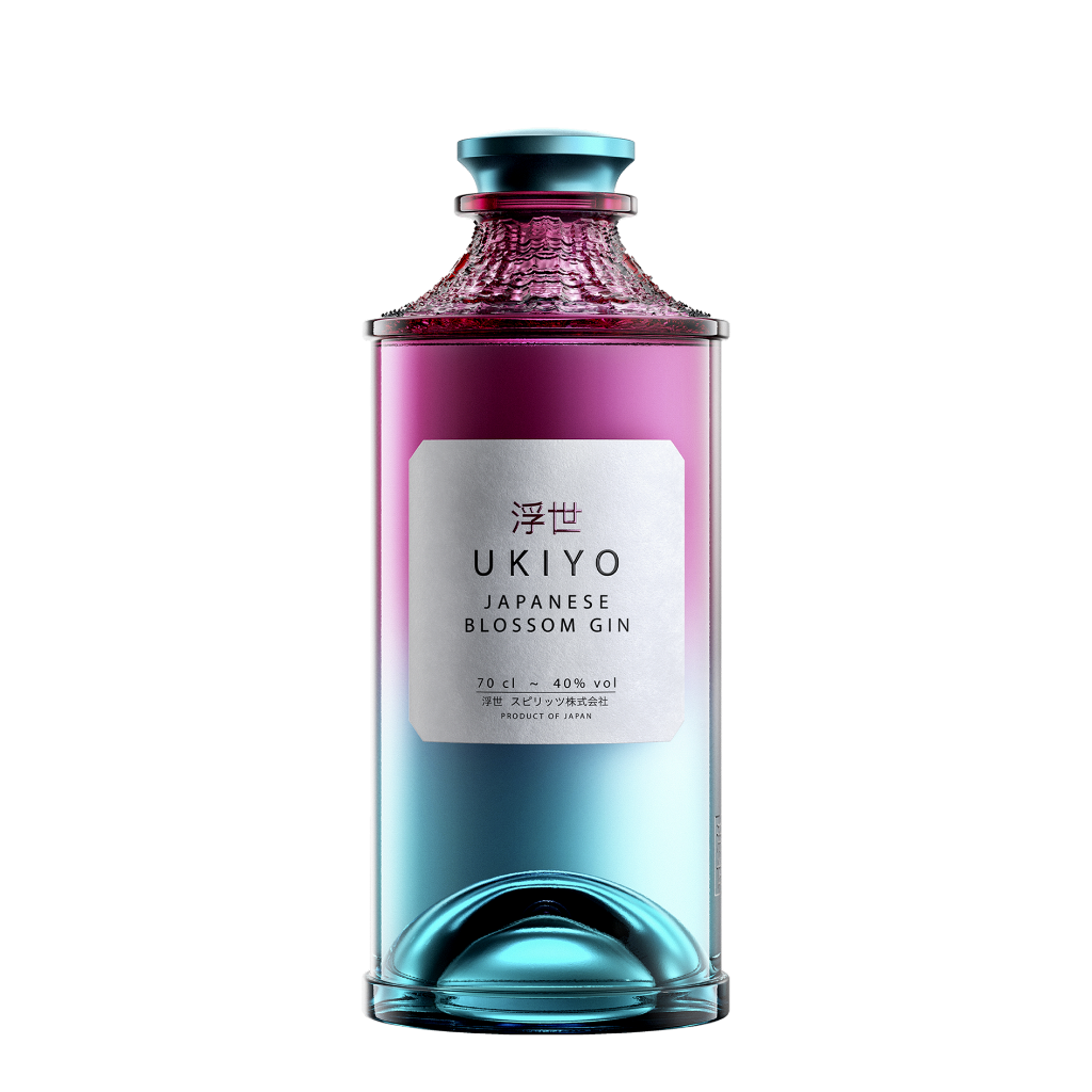 Ukiyo Japanese Blossom Gin 70cl