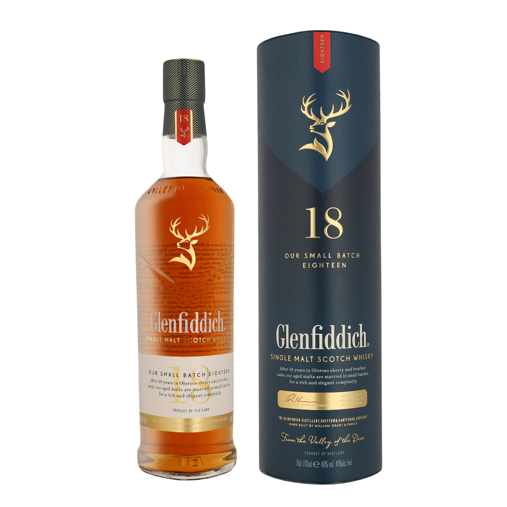 Glenfiddich 18 Years Small Batch 70cl Whisky Giftbox