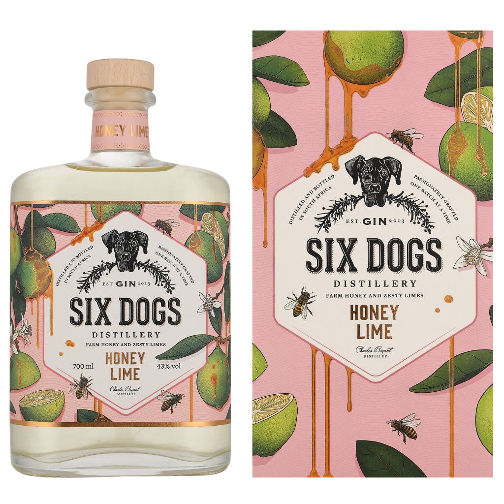 Six Dogs Honey Lime 70cl