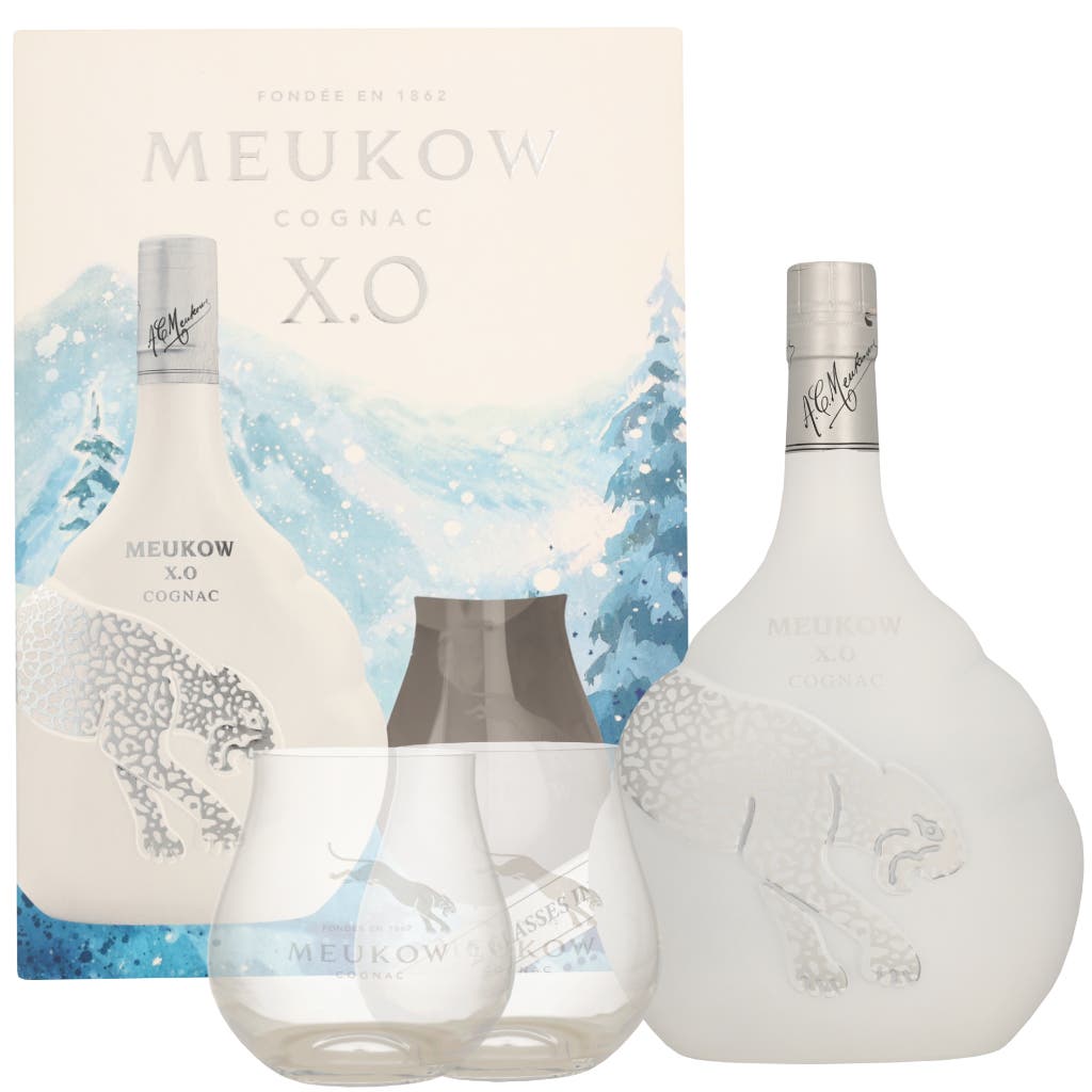 Meukow XO Ice Panther + Glass 70cl