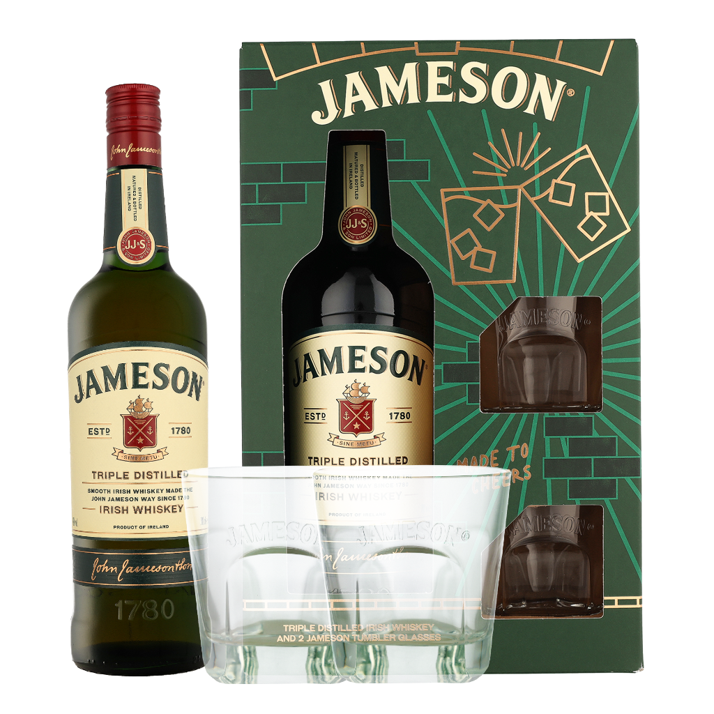 Jameson + 2 glazen 70cl Whisky