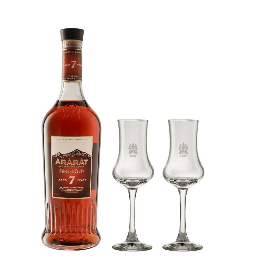 Ararat 7 Years Ani Urt + 2 Glasses 70cl