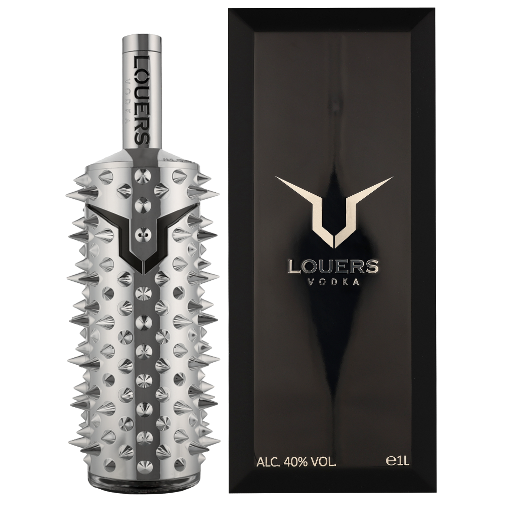 Louers Vodka Wooden GB 1ltr Wodka Giftbox
