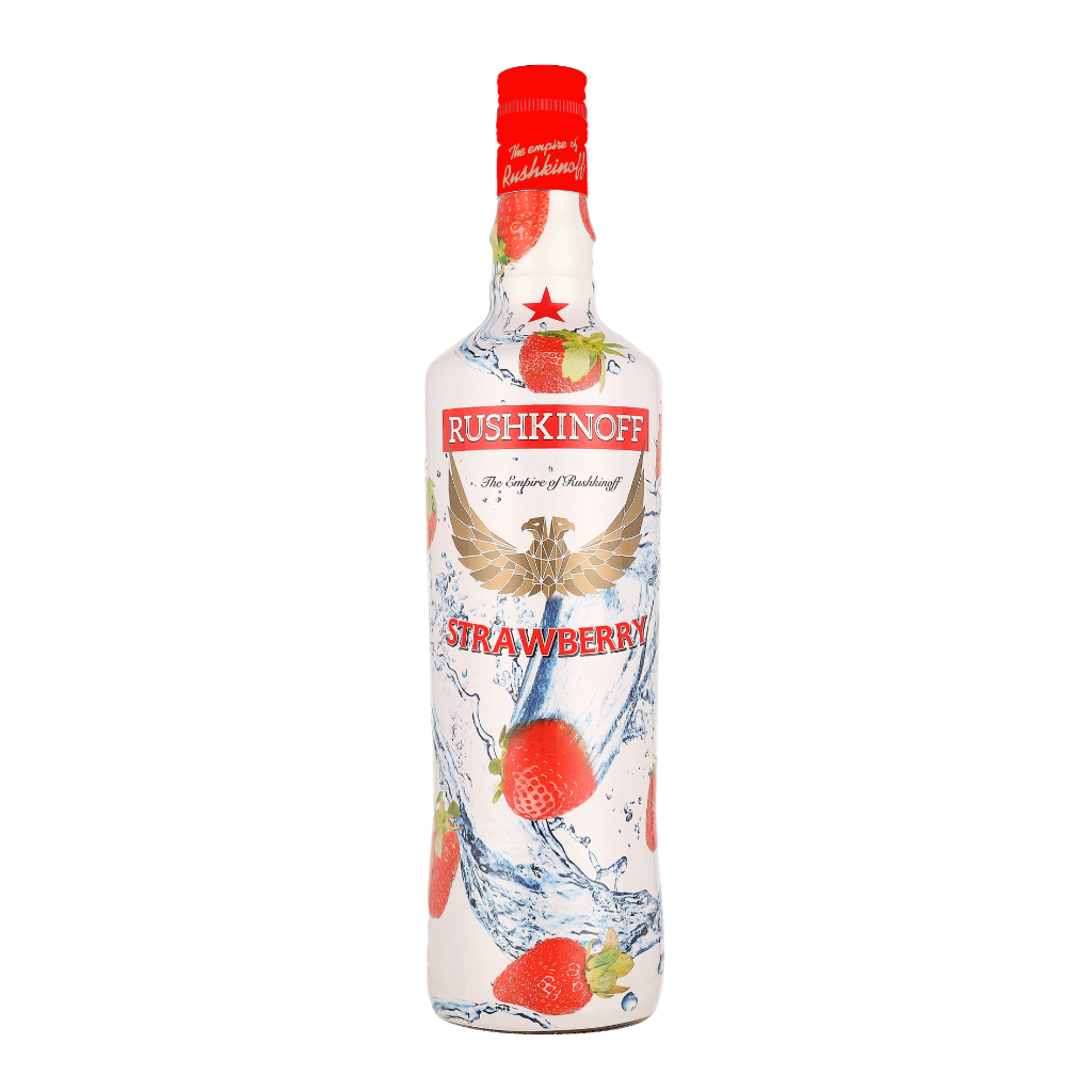 Rushkinoff Vodka Strawberry 1ltr Wodka