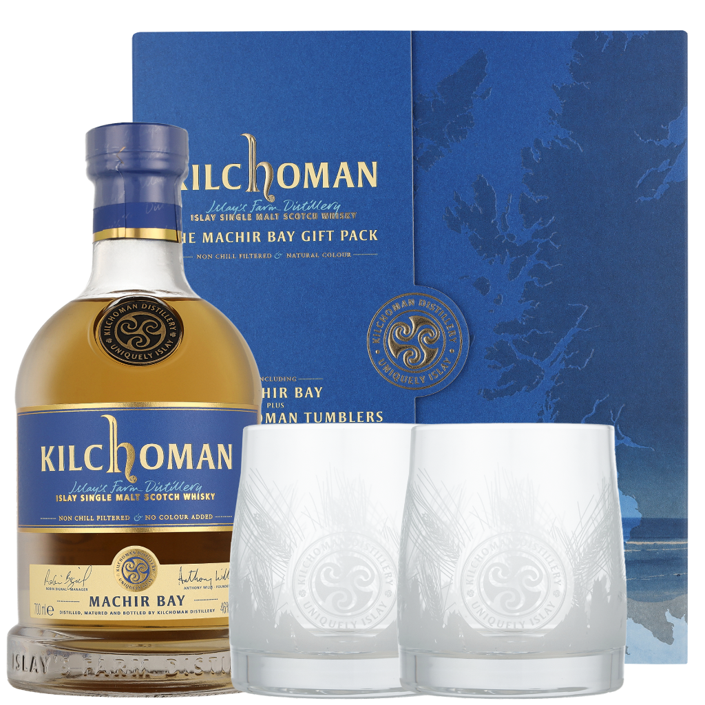 Kilchoman Machir Bay + 2 Tasting glazen 70cl Whisky