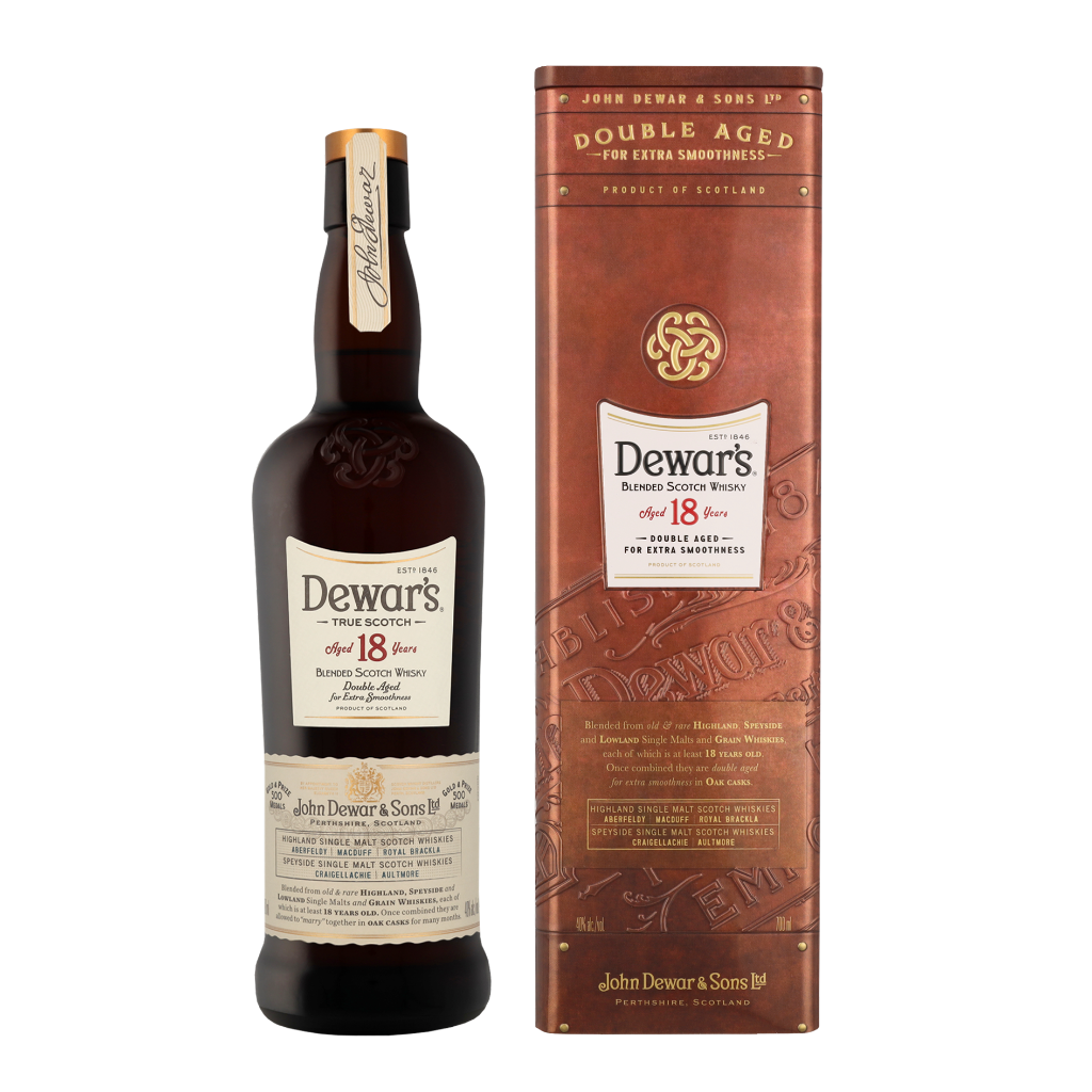 Dewar&apos;s 18 Years + Tin GB 70cl Whisky + Giftbox