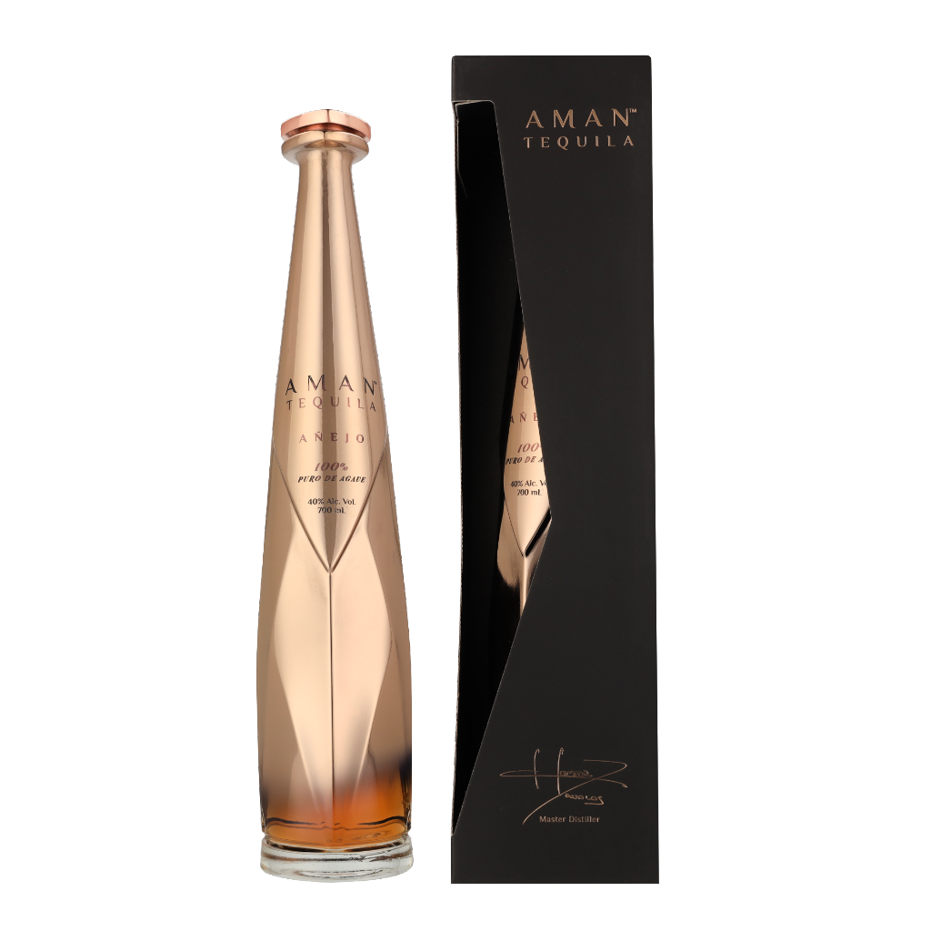 Aman Tequila Anejo El profesor 70cl Gedistilleerd Giftbox