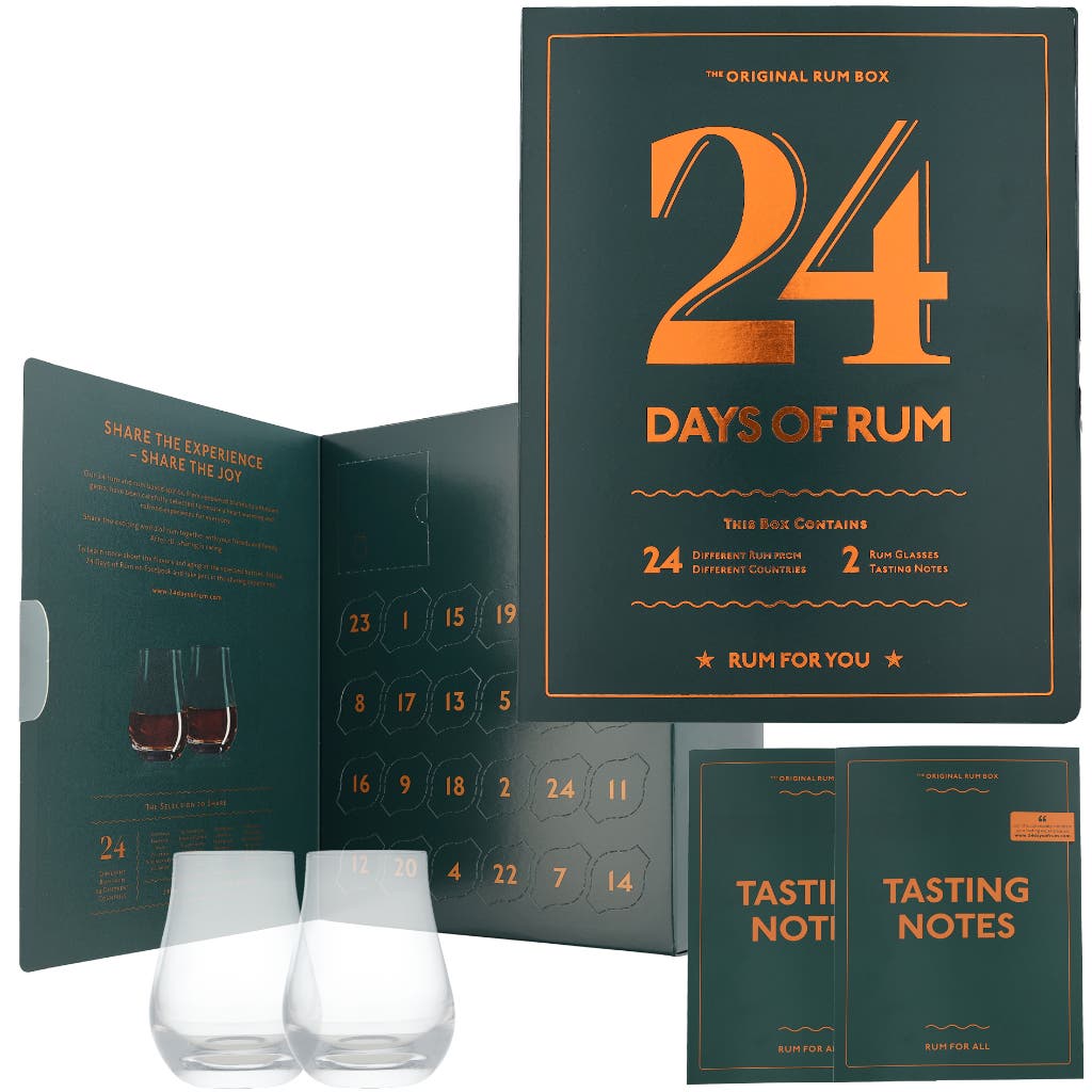 Rum Calendar 24 Days Of Rum Green Edition 48cl