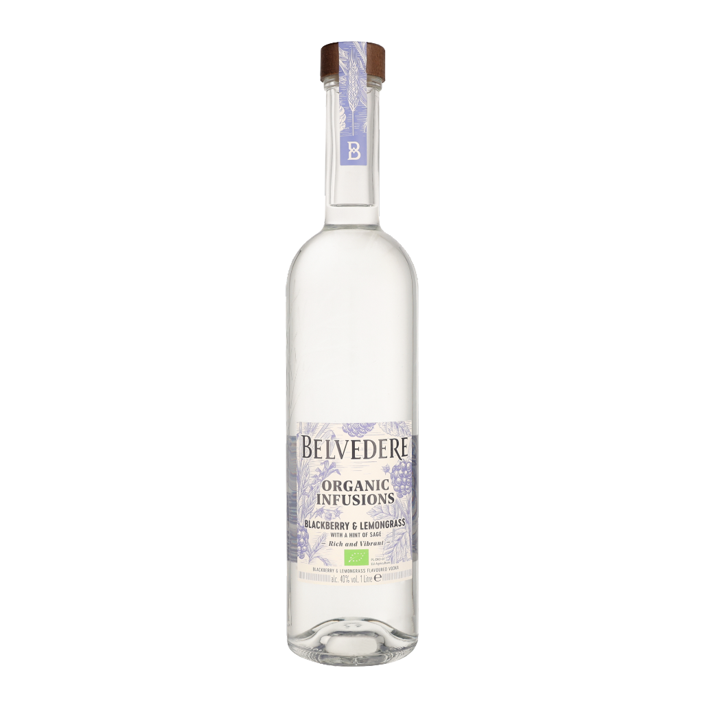Belvedere Organic Blackberry Lemongras 1ltr Wodka