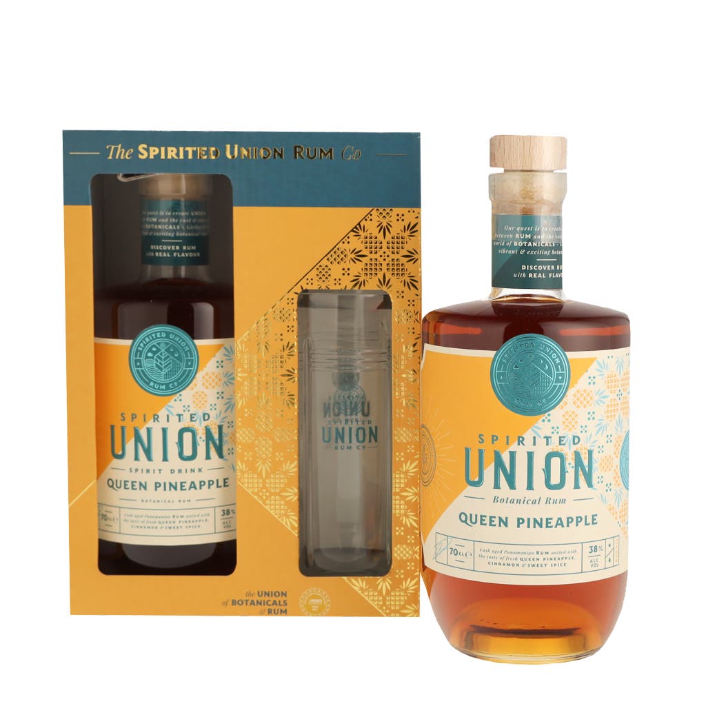 Spirited Union Queen Pineapple + Glass 70cl