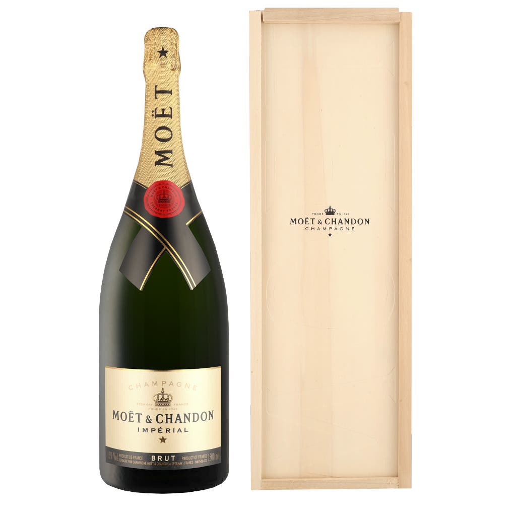 Moet & Chandon Brut Imperial + Wooden GB 1,5ltr