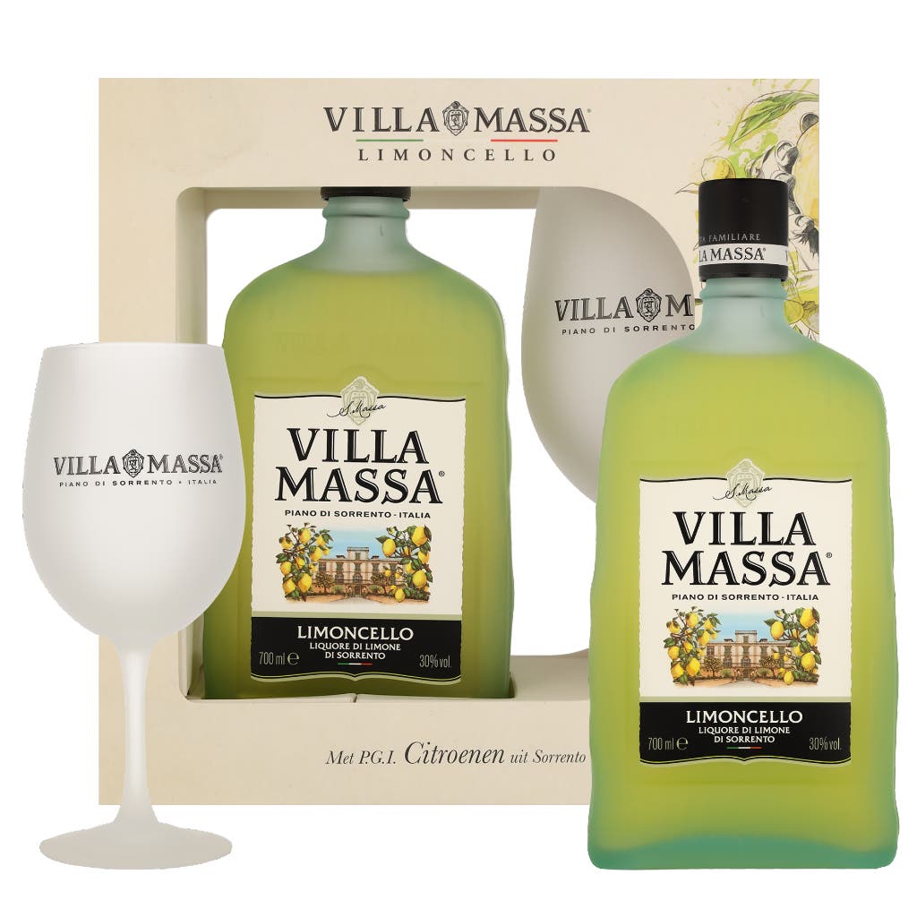 Villa Massa Limoncello + Tonic Glass 70cl