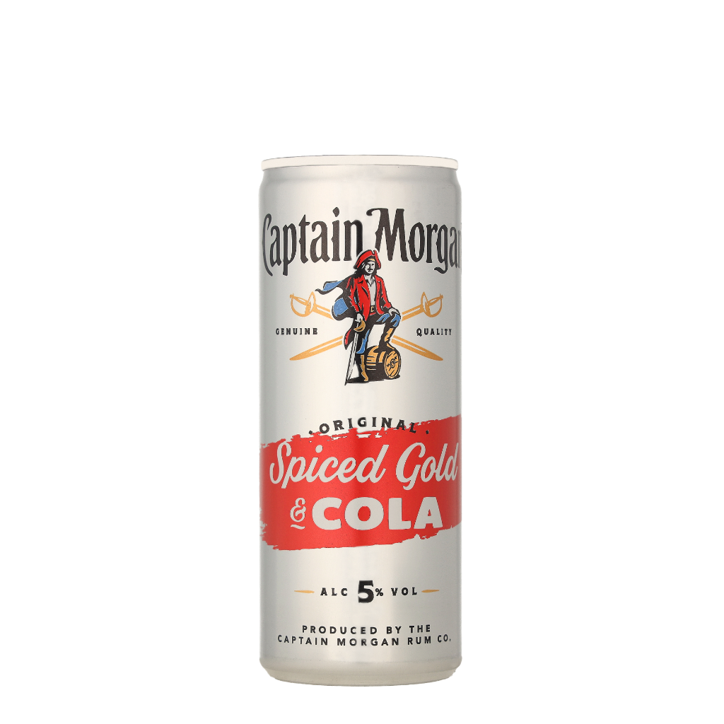 Captain Morgan Spiced & Cola 25cl Premix afbeelding