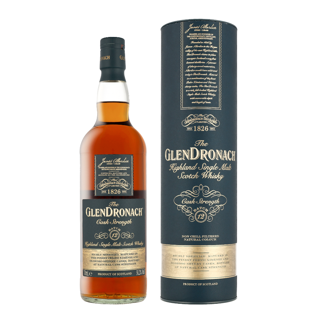 The Glendronach Cask Strength Batch 12 0.7 liter Gedistilleerd + Giftbox