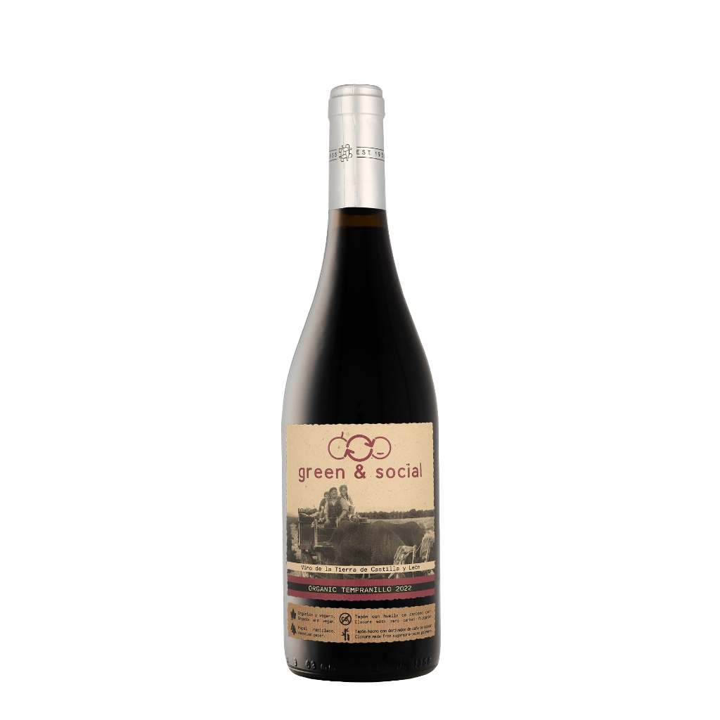 Cuatro Rayas Vdt Tempranillo Green Social 2022 75cl Wijn