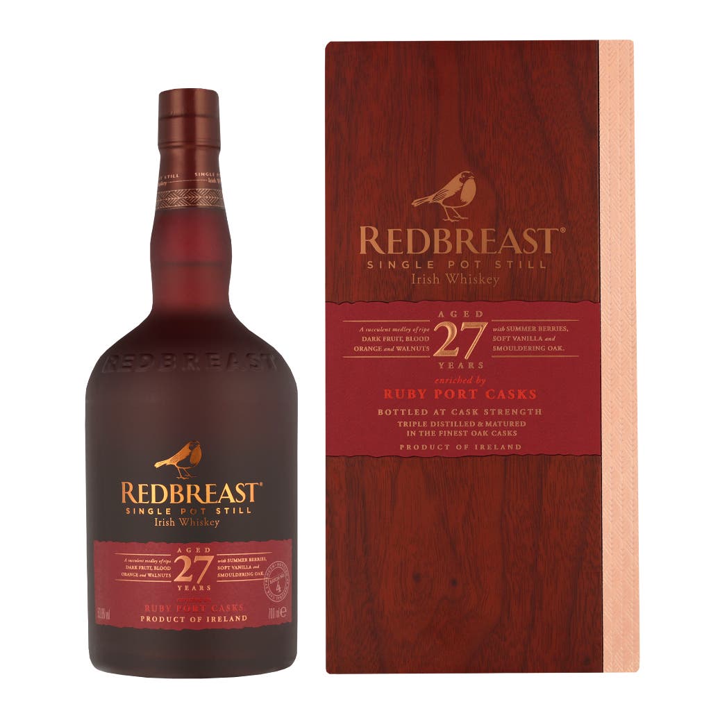 Redbreast 27 Years Single Pot Still Batch No. 4 + Wooden GB 70cl