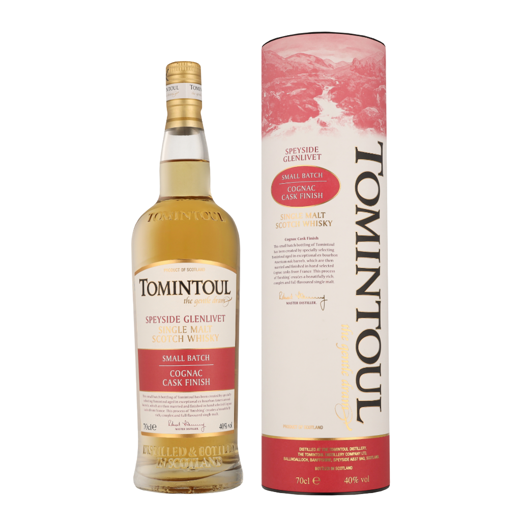 Tomintoul Cognac Cask Whisky + Giftbox