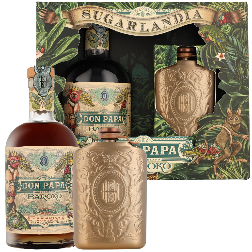 Don Papa Baroko + Flask 70cl Rum