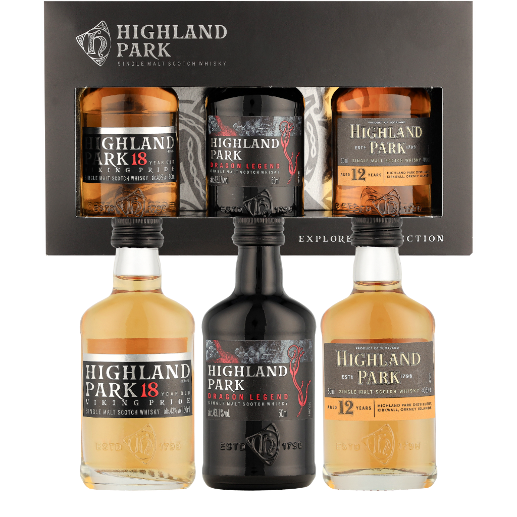 Highland Park Explorers Selection Pack 0.15 liter Whisky