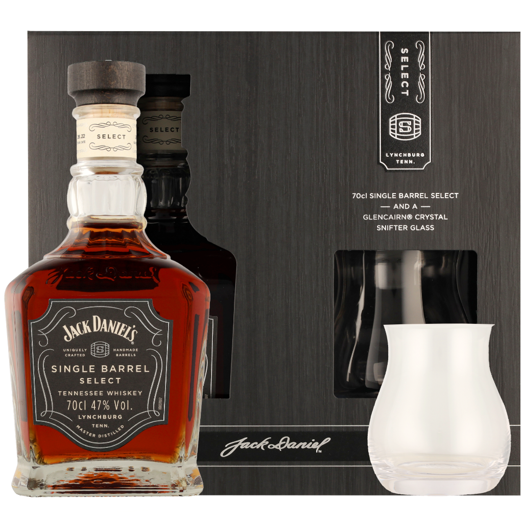 Jack Daniel&apos;s Single Barrel + glas 0.7 liter Whisky