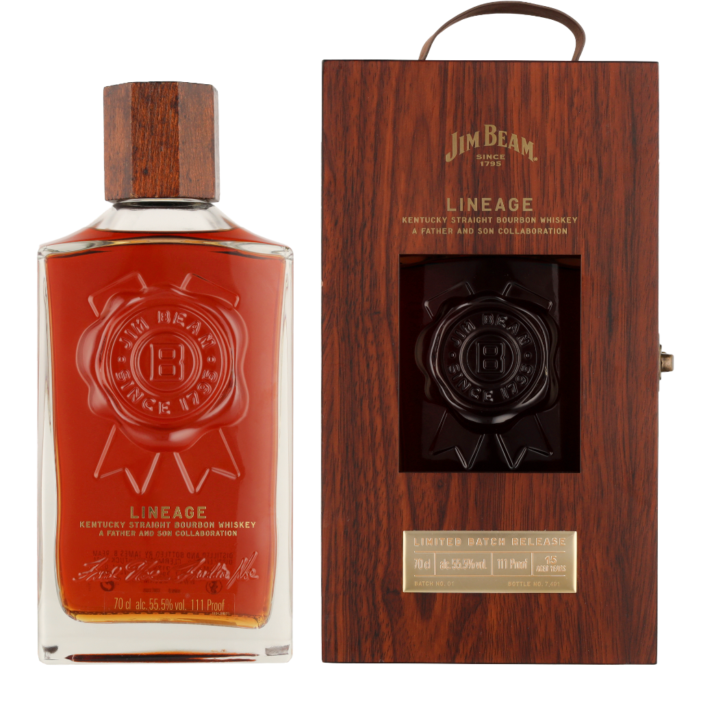 Jim Beam 15 Years Lineage Limited Batch Release 0.7 liter Whisky + Giftbox
