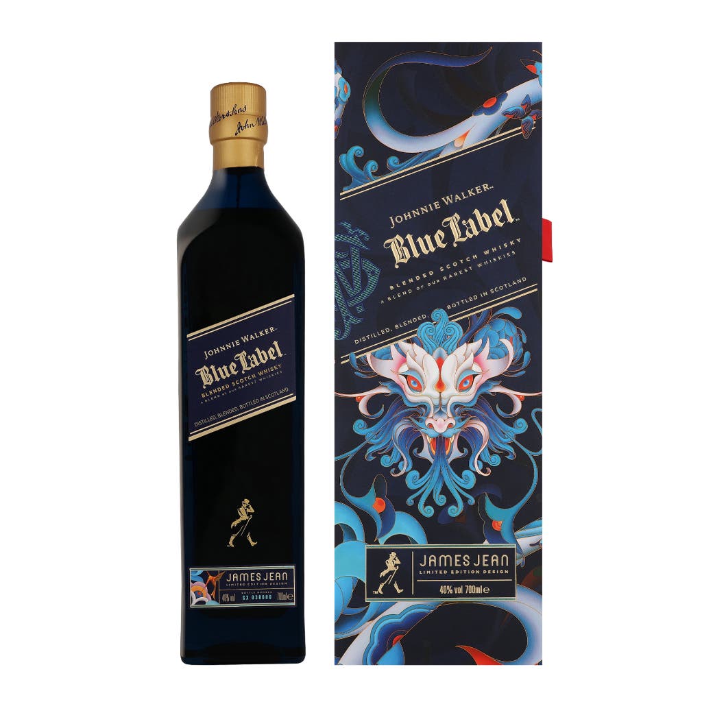 Johnnie Walker Blue Label CNY Year Of The Wood Dragon + GB 70cl