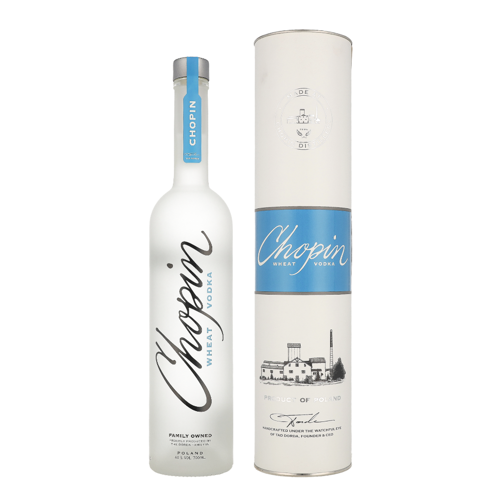 Chopin Wheat Vodka 70cl Wodka Giftbox