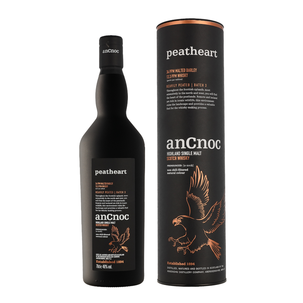 AnCnoc Peatheart 70cl Whisky Giftbox