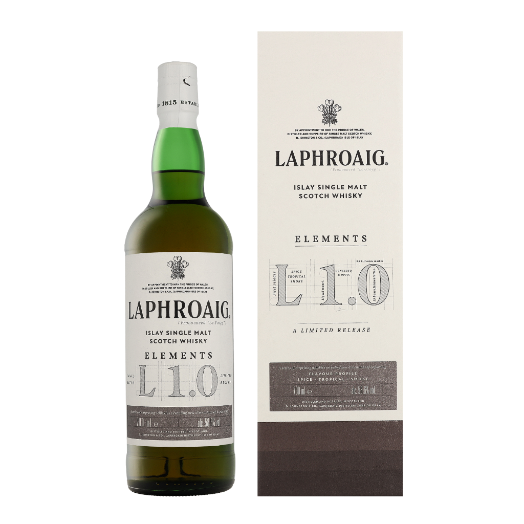 Laphroaig Elements 1.0 0.7 liter Whisky + Giftbox