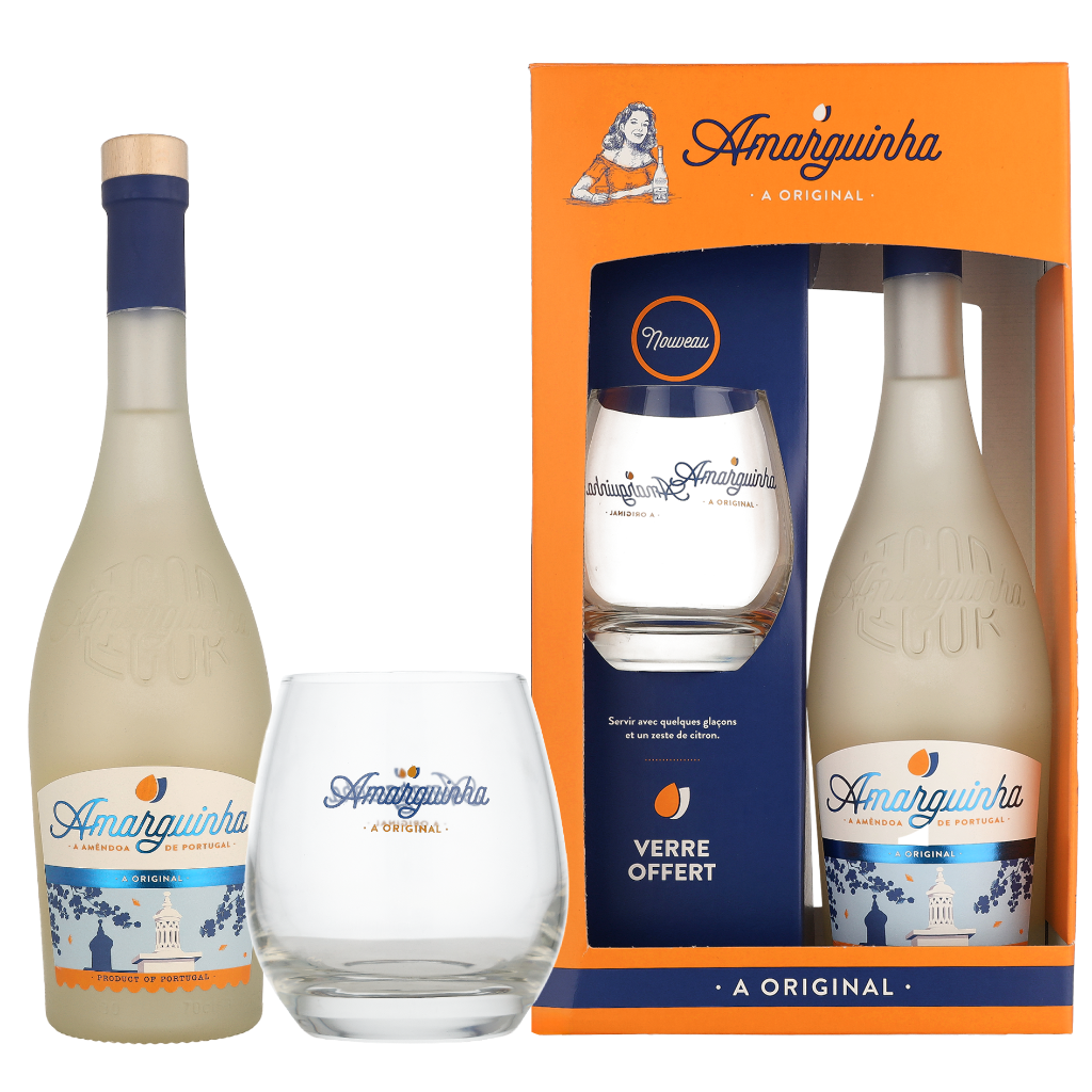 Amarguinha Amendoa Amarga + glas 0.7 liter Likeur
