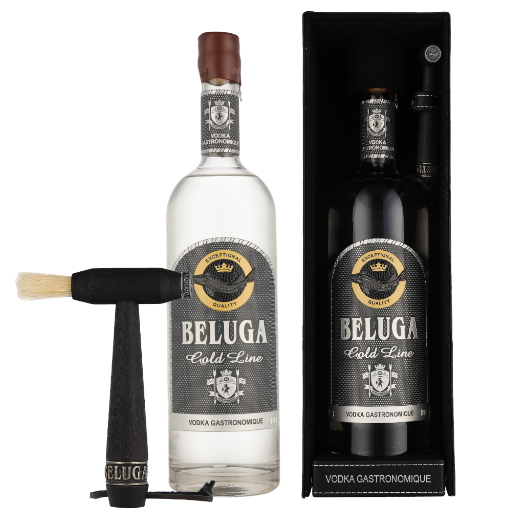 Beluga Gold Line Leather 1 liter Wodka + Giftbox