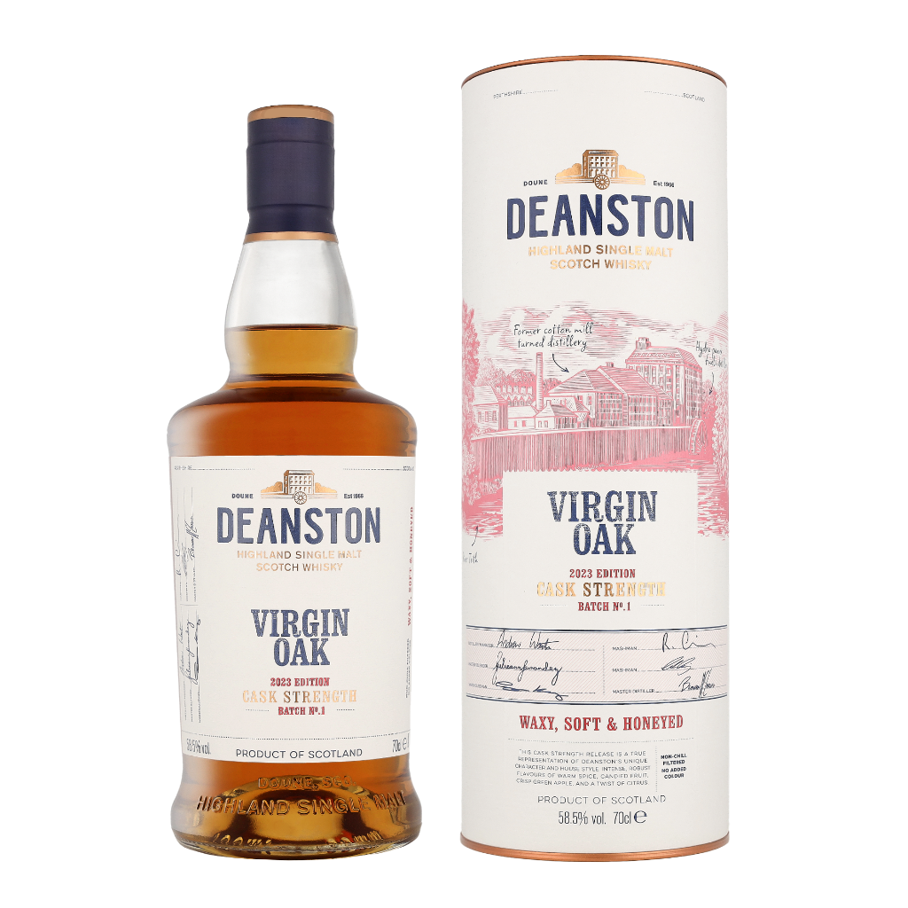 Deanston Virgin Oak Cask Strength 2023 Edition Batch 1 70cl Whisky + Giftbox + Giftbox
