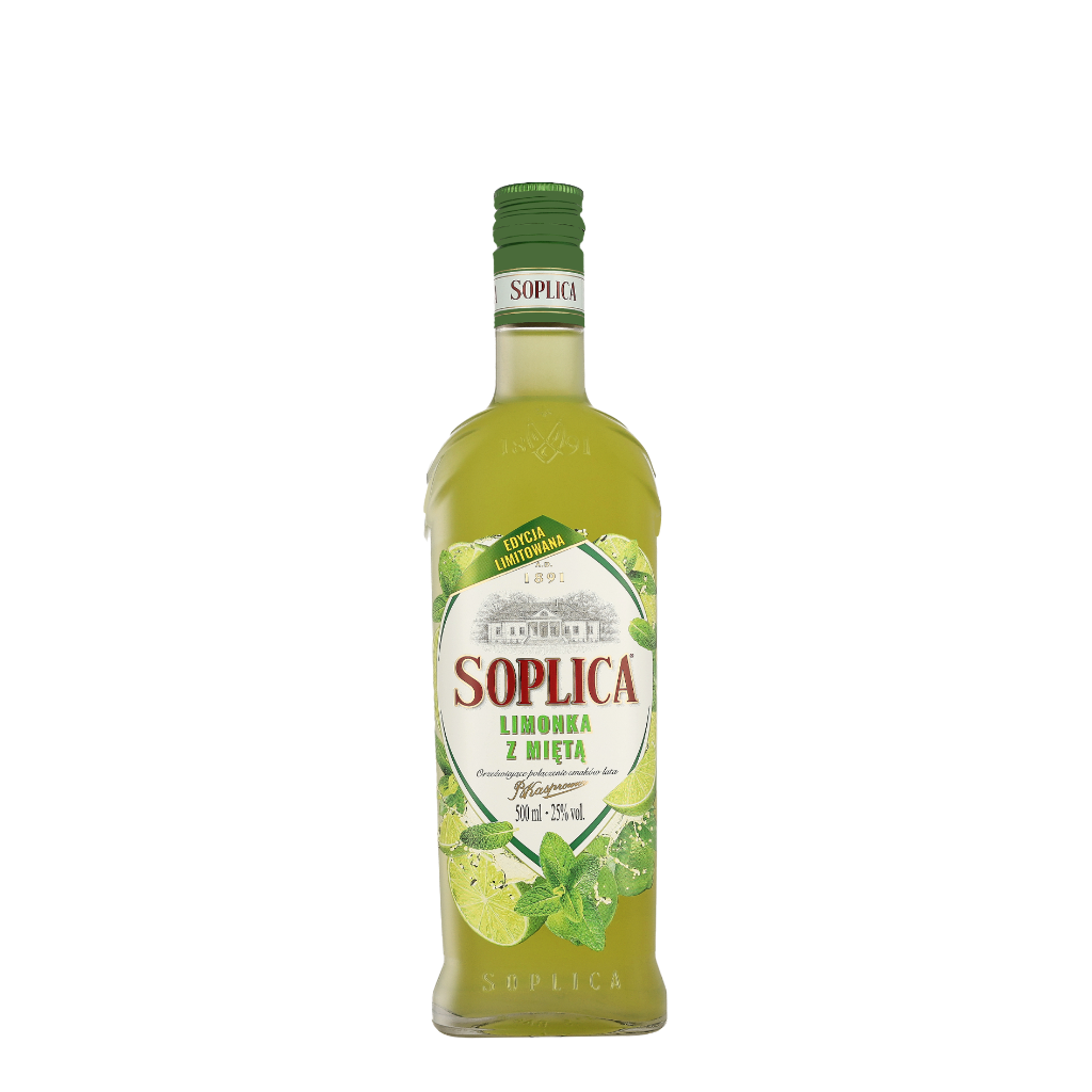Soplica Limoen & Munt 0.50 liter Flavoured Vodka