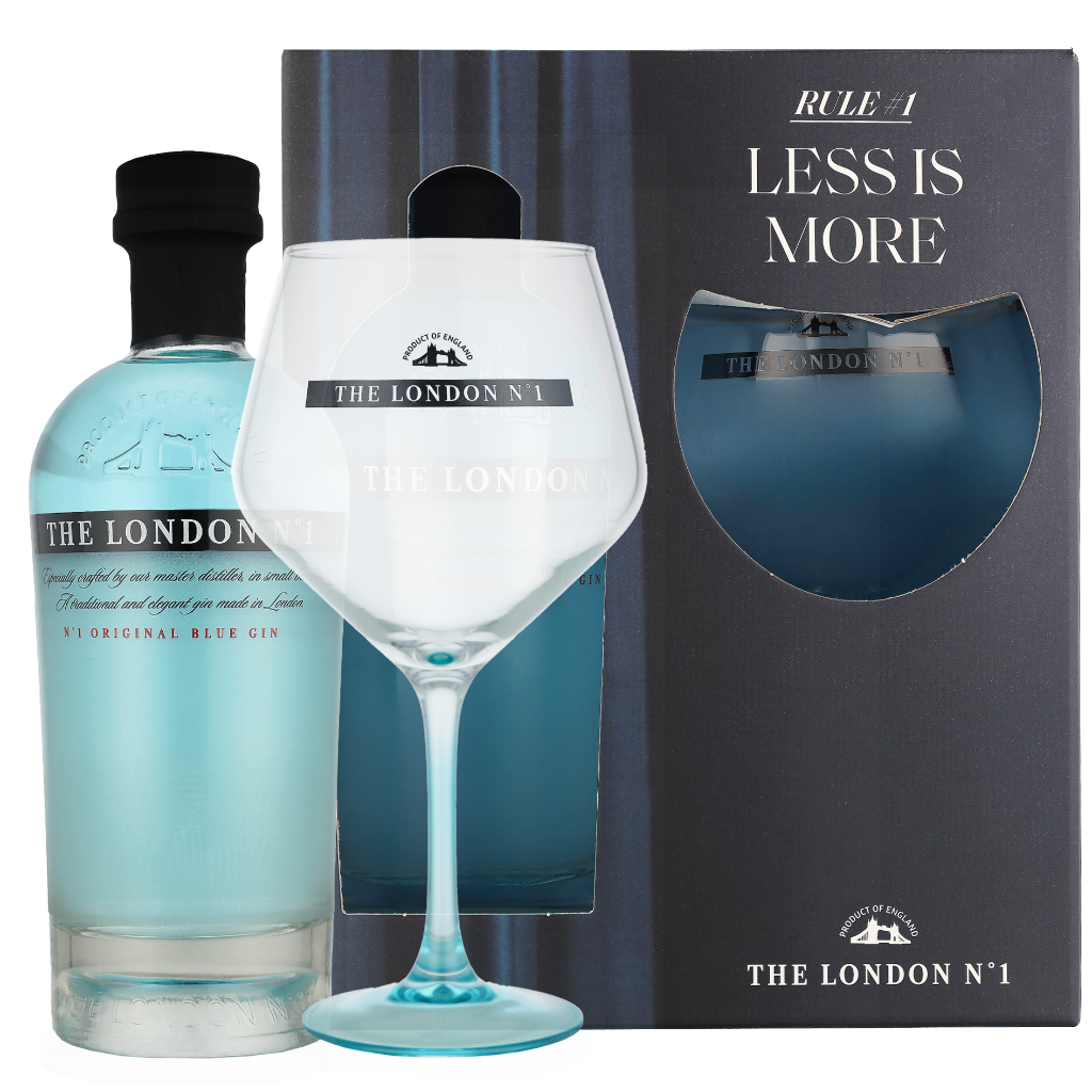 The London No. 1 + Balloon glas 0.70 liter Gin + Giftbox