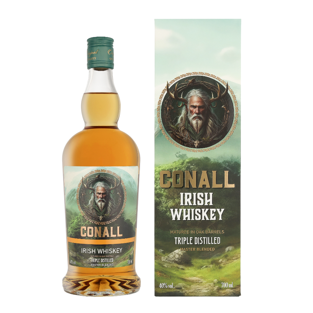 Conall Triple Distilled Irish Whiskey 0.70 liter + Giftbox